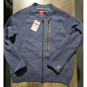 Nike Sportswear Tech Fleece Mens Bomber Jacket Size L Obsidian Black FB8008 473